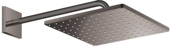 Grohe Rainshower SmartActive 310 Cube Hoofddouche 31x31cm 1 straalsoort wandarm 42.2cm hard graphite 26564a00
