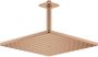 Grohe Rainshower SmartActive hoofddoucheset: hoofddouche 310 vierkant met douchearm plafondmontage 14.2cm met 1 straalsoort brushed warm sunset 26566DL0 - Thumbnail 2