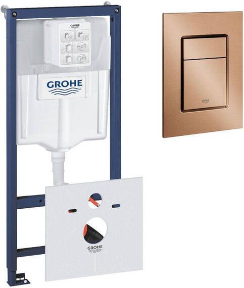 Grohe Rapid SL inbouwreservoir inclusief Skate cosmopolitan S-size bedieningsplaat Geborsteld Warm Sunset 0729205 sw107647 SW242316