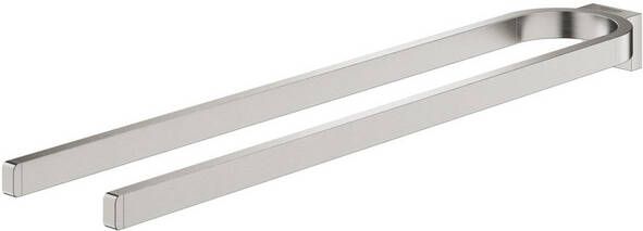 Grohe Selection Handdoekhouder 36cm dubbel niet draaibaar supersteel 41059dc0