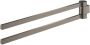 GROHE Selection Handdoekhouder dubbel 2x arm 400mm draaibaar metaal hard graphite geborsteld - Thumbnail 1