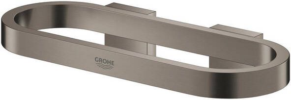 GROHE Selection Handdoekring 200mm metaal hard graphite geborsteld(voor zeepschaal(41 036)en douchetray(41 037))