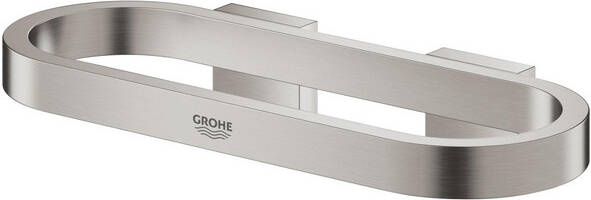 GROHE Selection Handdoekring 200mm metaal supersteel (voor zeepschaal (41 036) en douchetray (41 037))