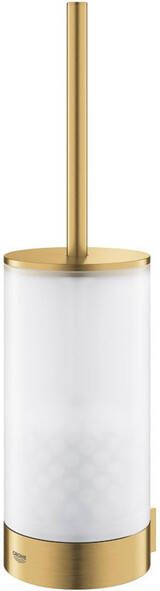 GROHE Selection closetborstelgarnituur wandmontage ronde buis met inzet hxbxd 383x100x108mm cool sunrise geborsteld - Foto 1