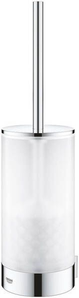 GROHE Selection closetborstelgarnituur wandmontage verchroomd ronde buis met inzet chroom 41076000