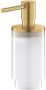 GROHE Selection zeepdispenser 120ml glas metaal cool sunrise geborsteld (past in houder 41 027) 41028GN0 - Thumbnail 1