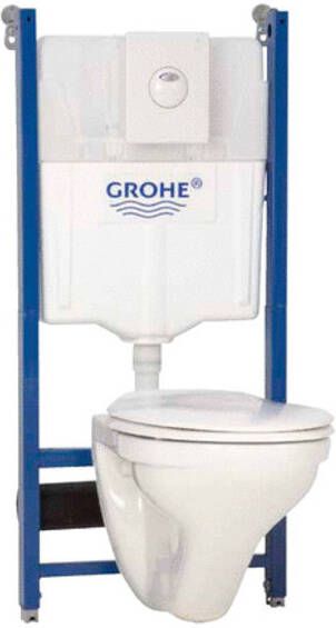 Grohe Solido inbouwreservoir pack met inbouwreservoir dualflush met softclose closetzitting wit 4970192