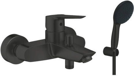 Grohe Start Badmengkraan omstel HOH 15cm met handdoucheset matte black (zwart) SW924868  SW1126724