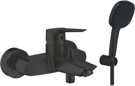 Grohe Start Badmengkraan omstel HOH 15cm met handdoucheset matte black (zwart) SW924868  SW1126812