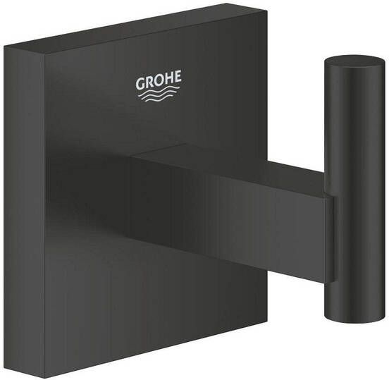 Grohe Start Cube QuickFix Handdoekhaak enkel vierkant matte black 409612430