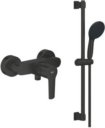 Grohe Start Douchekraan met glijstangset HOH 15cm matte black (zwart) SW924741  SW1126516