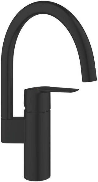 Grohe Start QuickFix Keukenmengkraan 18.3cm c-uitloop draaibaar matte black 304692430