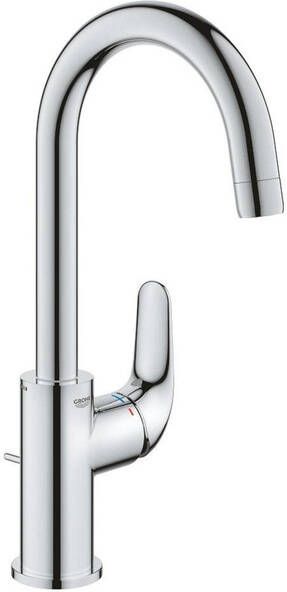 Grohe Swift QuickFix Wastafelkraan l-size met trekwaste chroom 24330001