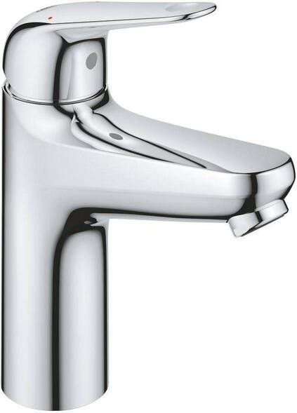 GROHE Eéngreeps wastafelmengkraan Swift 24326001 Chroom Maat M Waterbesparend Click-clack afvoer