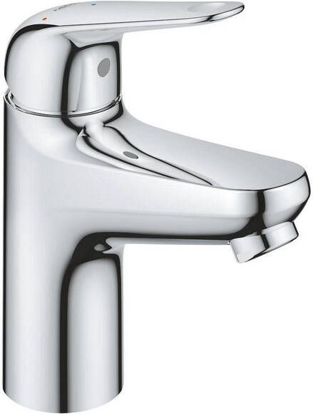 GROHE Eéngreeps wastafelmengkraan Swift 24323001 Chroom Maat S Koudwateropening Waterbesparend Klik-klak a