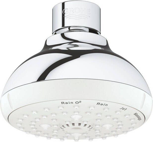 Grohe Tempesta 100 Hoofddouche 10cm 4 straalsoorten chroom wit 27606001
