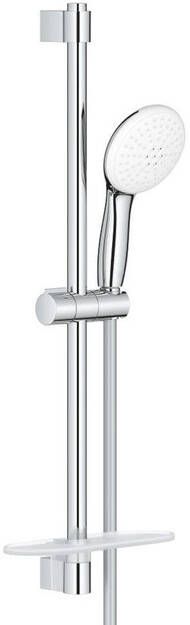 Grohe Tempesta 110 Glijstangset 60cm 2 straalsoorten 7.4l min met zeephouder chroom 26638003