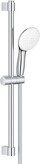Grohe Tempesta 110 Glijstangset 60cm ronde handdouche 2 straalsoorten 8.0 l min gladde doucheslang chroom 26162003
