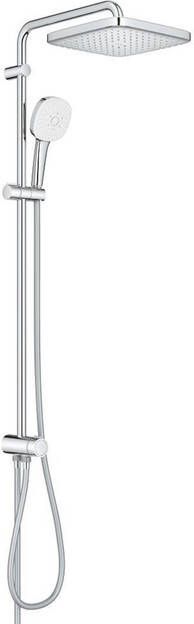 Grohe Tempesta 250 Cube Douchesysteem 92cm zonder kraan hoofddouche 25cm vierkante handdouche 3 straalsoorten met omstel chroom 26694001