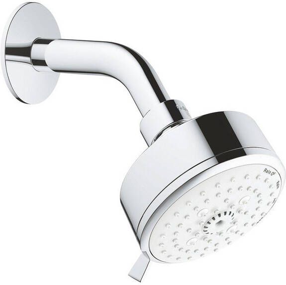 Grohe Tempesta Cosmopolitan 100 Hoofddouche 10cm 4 straalsoorten wandmontage chroom wit 27869001