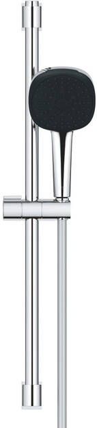 Grohe Vitalio Comfort 110 Glijstangset 60cm vierkante handdouche 3 straalsoorten gladde doucheslang chroom 26096001