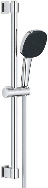 Grohe Vitalio Comfort QuickFix Glijstangset 60cm met handdouche 2 straalsoorten 8.0l min met slang 175cm chroom 26398001