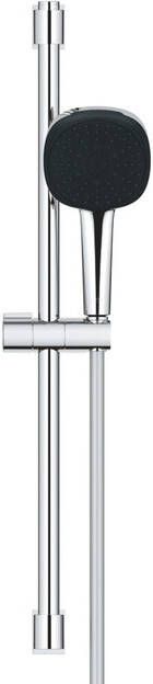 Grohe Vitalio Comfort QuickFix Glijstangset 60cm met handdouche 3 straalsoorten 8.0l min met slang 175cm chroom 26096001