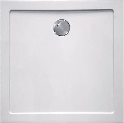 Haceka Belice douchebak Square 80x80x4cm composiet glans wit 1159033