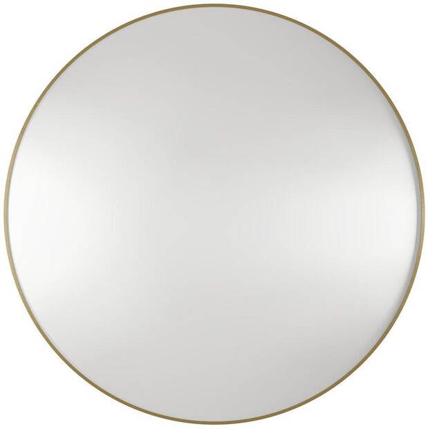 Haceka Deco spiegel 80x80cm rond geborsteld goud 2015965