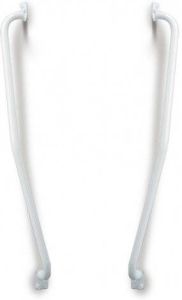 Linido trapspilbeugel voor spil aan rechterzijde 51 cm staal gecoat wit