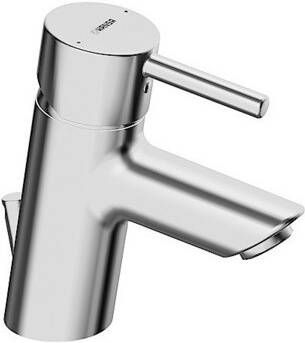 Hansa vantis Style wastafelkraan m waste met vaste uitloop 102mm chroom 52402277