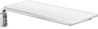 Hansgrohe Casetta E planchet van veiligheidsglas 20x8 cm wit chroom