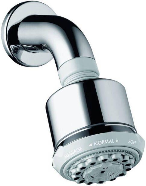 Hansgrohe Clubmaster ecosmart hoofddouche met douche arm chroom 26606000