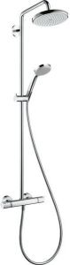 HANS GROHE Hansgrohe Croma douchemengkraan thermostatisch 150mm met vaste hoofddouche douchegarnituur koppelingen chroom