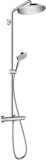 Hansgrohe Croma 280 showerpipe met thermostaat en push-slider chroom 26892000