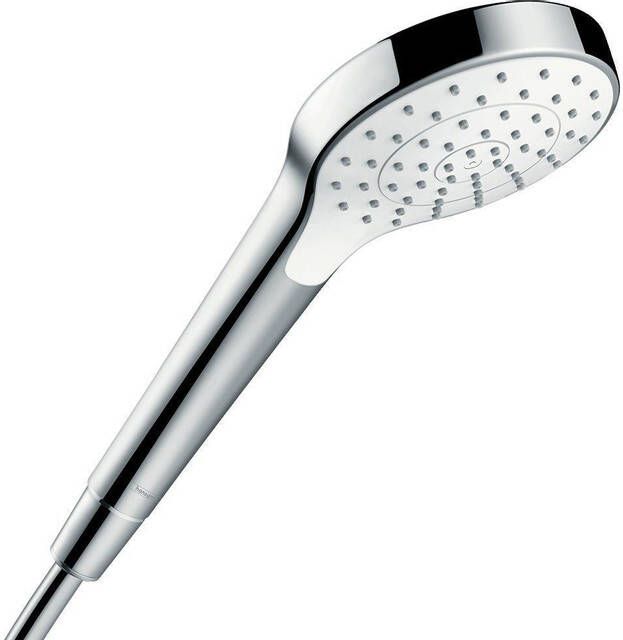 Hansgrohe Croma Select S handdouche 1jet EcoSmart 1 2 xØ11cm met rain regenstraal (9L min) wit chroom 26805400