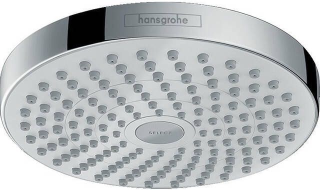 Hansgrohe Croma Select S hoofddouche S 180 2jet straalhoek verstelbaar wit chroom 26522400