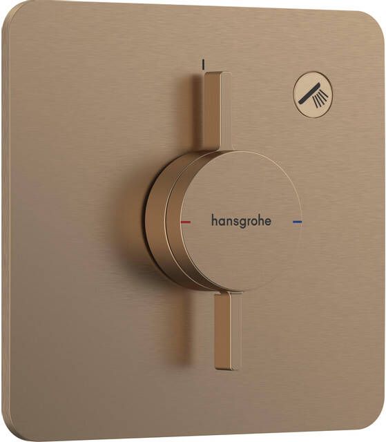 Hansgrohe Duoturn Q inbouwkraan voor 1 functie brushed bronze 75614140