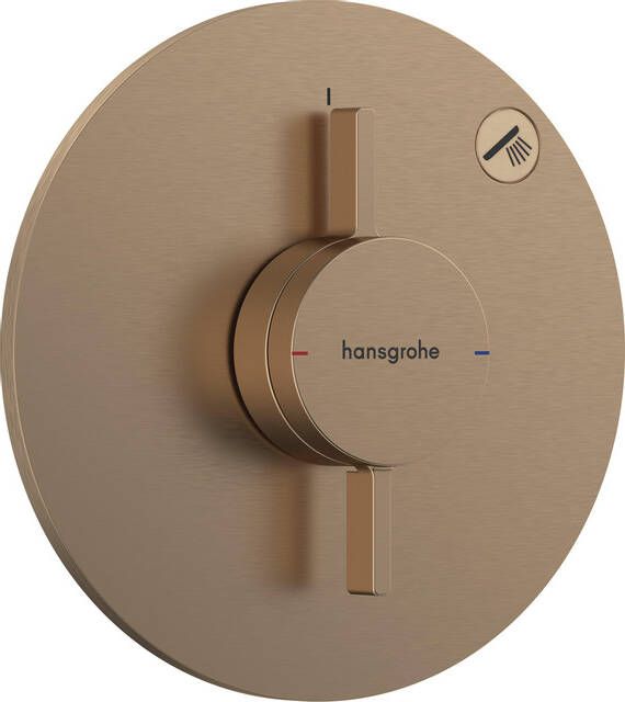 Hansgrohe Duoturn S inbouwkraan voor 1 functie brushed bronze 75618140