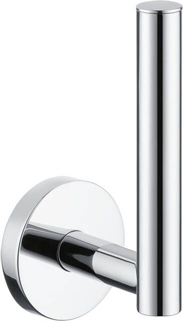 Hansgrohe Logis E S reserveclosetrolhouder enkel messing brushed nickel max. aantal closetrollen 1