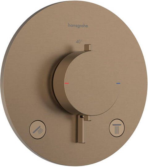 Hansgrohe Ecostat Comfort S inbouwthermostaat 2 functies brushed bronze (brons) 33715140