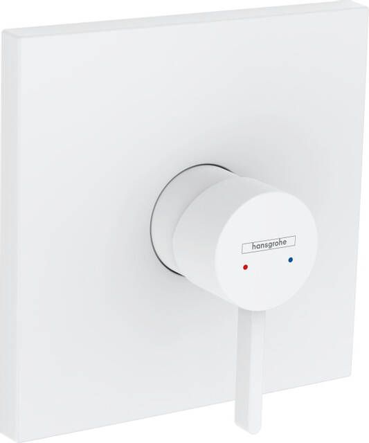 Hansgrohe Finoris afdekset douchekraan met hendel mat wit 76615700