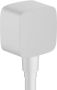 Hansgrohe FixFit E muuraansluitbocht m. terugslagklep kunststof mat wit 26457700 - Thumbnail 1