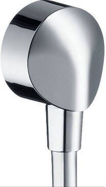 Hansgrohe FixFit Fixfit muuraansluitbocht met geïntegreerde terugslagklep chroom