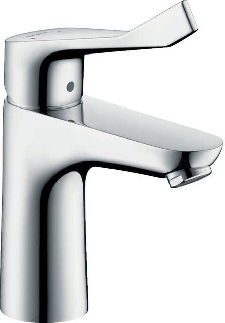 Hansgrohe Wastafelkraan met Verlengde Greep Focus Care Aangepast Sanitair Chroom (zonder waste)