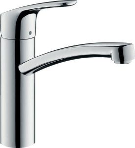 Hansgrohe keukenmengkraan Focus E² chroom voorsprong uitloop 220mm hoogte uitloop 155mm