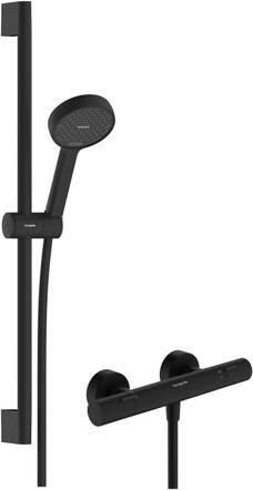 Hansgrohe Activera Select S 95 renovatieset 2jet EcoSmart met Ecostat Fine glijstang 65cm mat zwart 28876670