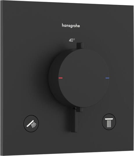 Hansgrohe Ecostat Comfort E inbouwthermostaat 2 functies mat zwart 33711670