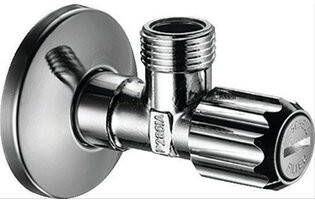 Hansgrohe Hoekstopkraan met microfilter G 3 8 aansluiting chroom