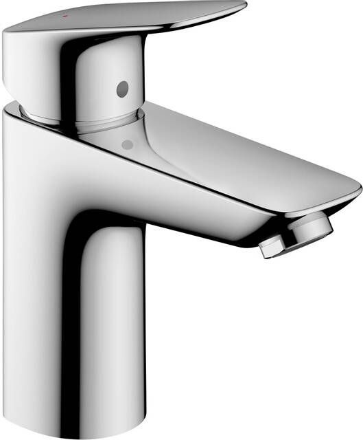 Hansgrohe Logiss wastafelkraan 100 met push open garnituur chroom 71107000